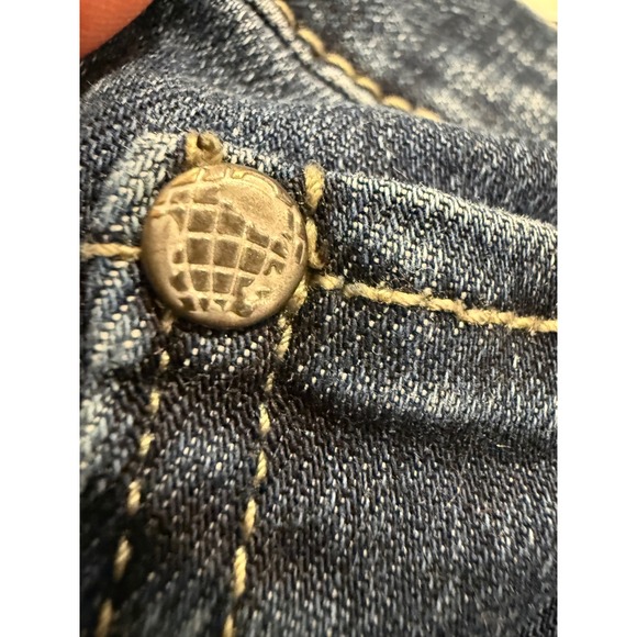 Articles of Society Dark Wash Skinny Jeans Raw Frayed Hem 24 Inseam - Picture 15 of 15